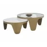 Sunpan Mysaria Nesting Coffee Tables - Set in Angle - Sunpan Mysaria Nesting Coffee Tables - Set in Angle