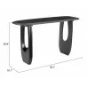 Zuo Modern Zuo Modern Arasan Console Table in Black - With Dimensions - Zuo Modern Zuo Modern Arasan Console Table in Black - With Dimensions