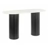 Zuo Modern Izola Console Table in White and Black - Angled View - Zuo Modern Izola Console Table in White and Black - Angled View