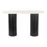 Zuo Modern Izola Console Table in White and Black - Front