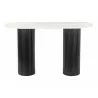 Zuo Modern Izola Console Table in White and Black - Front - Zuo Modern Izola Console Table in White and Black - Front