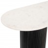 Zuo Modern Izola Console Table in White and Black - Table Edge