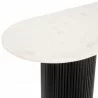 Zuo Modern Izola Console Table in White and Black - Table Edge - Zuo Modern Izola Console Table in White and Black - Table Edge