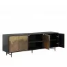 Sunpan Auburn Media Console And Cabinet - Angled with Opened Drawer - Sunpan Auburn Media Console And Cabinet - Angled with Opened Drawer
