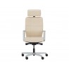 Sunpan Dennison Office Chair in Sand Leather - Front