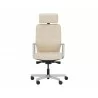 Sunpan Dennison Office Chair in Sand Leather - Front - Sunpan Dennison Office Chair in Sand Leather - Front