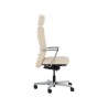 Sunpan Dennison Office Chair in Sand Leather - Side