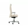 Sunpan Dennison Office Chair in Sand Leather - Side - Sunpan Dennison Office Chair in Sand Leather - Side