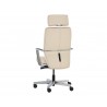 Sunpan Dennison Office Chair in Sand Leather - back