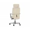 Sunpan Dennison Office Chair in Sand Leather - back - Sunpan Dennison Office Chair in Sand Leather - back