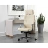 Sunpan Dennison Office Chair in Sand Leather - Lifestyle