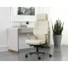 Sunpan Dennison Office Chair in Sand Leather - Lifestyle - Sunpan Dennison Office Chair in Sand Leather - Lifestyle