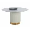 Sunpan Paloma Dining Table - Round - White Marble - 54" 2 - Sunpan Paloma Dining Table - Round - White Marble - 54" 2