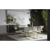 Sunpan Paloma Dining Table - Oval - White Marble - 84" 1 - Sunpan Paloma Dining Table - Oval - White Marble - 84" 1