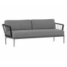 Sunpan Catania Sofa In Grey And Palazzo Taupe - Angled - Sunpan Catania Sofa In Grey And Palazzo Taupe - Angled