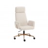 Sunpan Kalev Office Chair - Chacha Cream - Front Side Angle