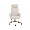 Sunpan Kalev Office Chair - Chacha Cream - Front Angle