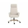 Sunpan Kalev Office Chair - Chacha Cream - Front Angle - Sunpan Kalev Office Chair - Chacha Cream - Front Angle