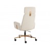 Sunpan Kalev Office Chair - Chacha Cream - Back Side Angle