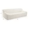 Zuo Modern Osterbro Sofa in Cream - With Dimensions - Zuo Modern Osterbro Sofa in Cream - With Dimensions