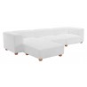 Zuo Modern Tayte Sofa in White - Angled View
