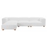 Zuo Modern Tayte Sofa in White - Front Angled