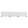 Zuo Modern Tayte Sofa in White - Back View