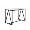 Sunpan Abel Counter Table - Stainless Steel Front Angle