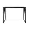 Sunpan Abel Counter Table - Stainless Steel Front Black