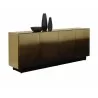 Sunpan Calvosa Sideboard - Front Side Angle with Decor - Sunpan Calvosa Sideboard - Front Side Angle with Decor