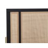 Sunpan Avida Bed King Gold Black / Natural - Front Top Angle