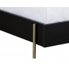 Sunpan Avida Bed King Gold Black / Natural - Base Angle