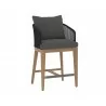 Sunpan Capri Counter Stool In Natural And Gracebay Grey - Angled - Sunpan Capri Counter Stool In Natural And Gracebay Grey - Angled