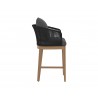 Sunpan Capri Counter Stool In Natural And Gracebay Grey - Side