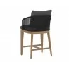 Sunpan Capri Counter Stool In Natural And Gracebay Grey - Back Angle - Sunpan Capri Counter Stool In Natural And Gracebay Grey - Back Angle
