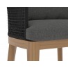 Sunpan Capri Counter Stool In Natural And Gracebay Grey - Seat Close-up