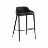 Sunpan Astra Bar Stool - Black - Front Side Angle - Sunpan Astra Bar Stool - Black - Front Side Angle