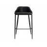 Sunpan Astra Bar Stool - Black - Front Angle - Sunpan Astra Bar Stool - Black - Front Angle