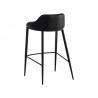 Sunpan Astra Bar Stool - Black - Back Side Angle