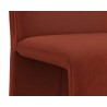 Sunpan Cascata Dining Chair In Meg Rust - Seat Close-up
