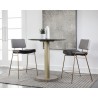 Sunpan Brinley Counter Stool Gold - Nightfall Black / Chacha Grey - Lifestyle