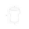 Sunpan Brie End Table  - Sunpan Brie End Table 