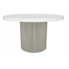 Sunpan Nicolette Dining Table Light Grey - Marble Look - 55" -3