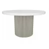 Sunpan Nicolette Dining Table Light Grey - Marble Look - 55" -3 - Sunpan Nicolette Dining Table Light Grey - Marble Look - 55" -3