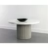 Sunpan Nicolette Dining Table Light Grey - Marble Look - Lifestyle - Sunpan Nicolette Dining Table Light Grey - Marble Look - Lifestyle