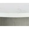 Sunpan Nicolette Dining Table Light Grey - Marble Look - Tabletop Detail - Sunpan Nicolette Dining Table Light Grey - Marble Look - Tabletop Detail