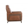 Sunpan Brandon Recliner in Shalimar Tobacco Leather - Side View