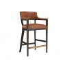 Sunpan Brylea Bar Stool Brown - Front Side Angle