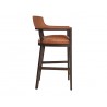 Sunpan Brylea Bar Stool Brown - Side Angle
