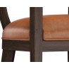 Sunpan Brylea Bar Stool Brown - Seat Closeup Angle